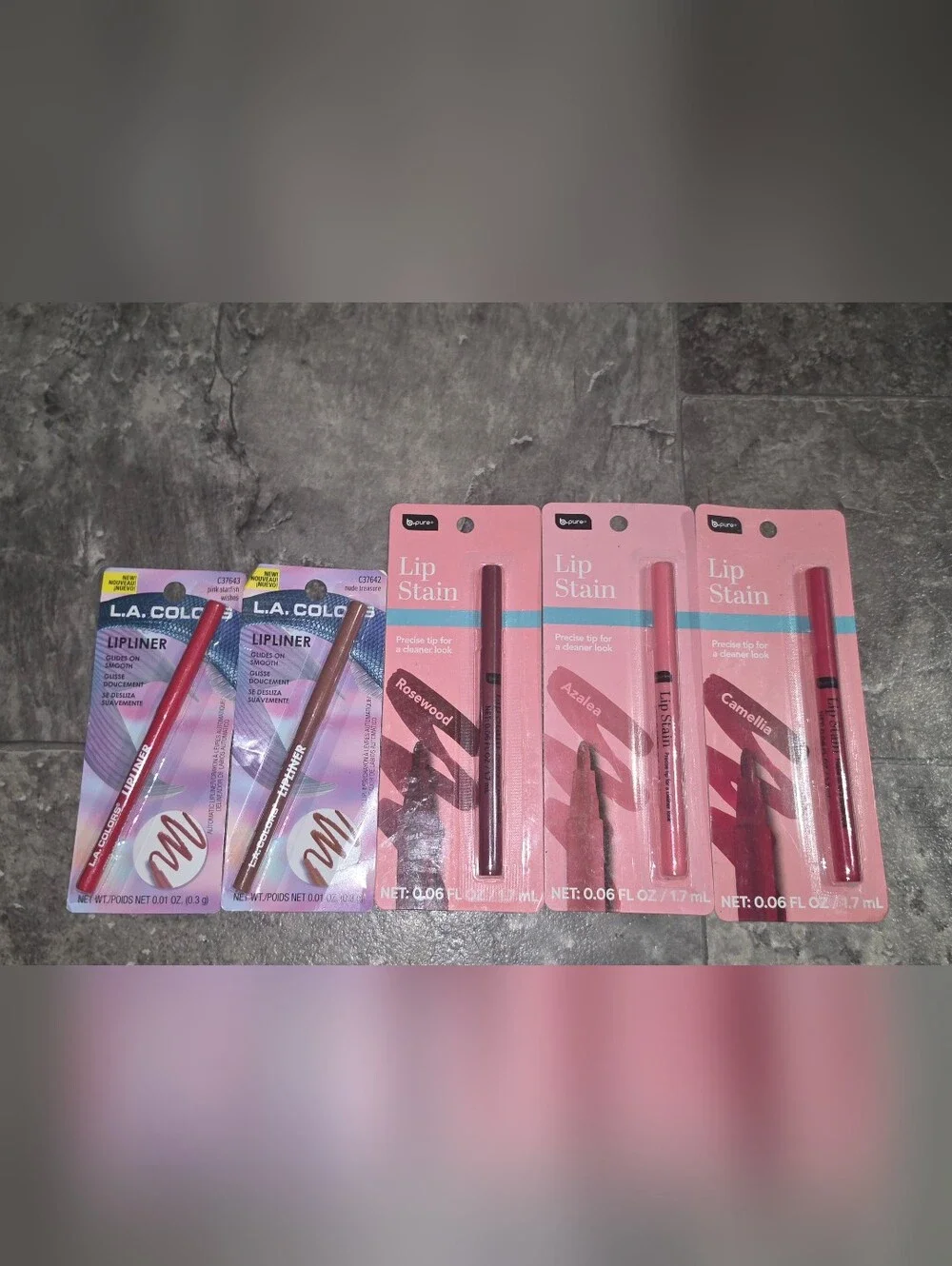 LA Colors Lip Liners & B Pure Lip Stain Set — BNIB